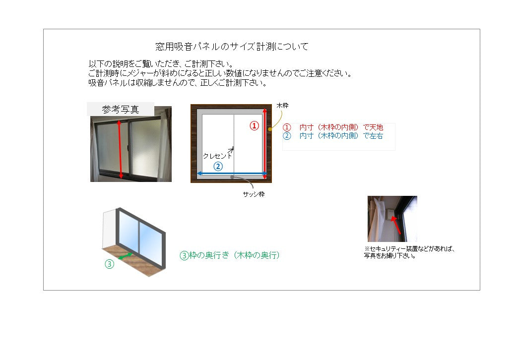 窓用　防音・吸音パネル【完全受注生産　ご相談済み】